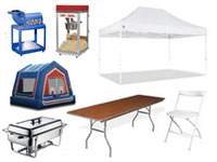 Party rentals in Corning NY, Hornell, Painted Post, Hammondsport, Bath